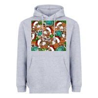 Heather Grey santa skeleton christmas tumbler Heavyweight Hoodie - Artiststas