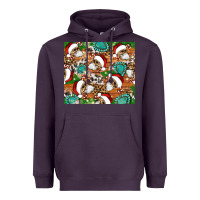 Plum santa skeleton christmas tumbler Heavyweight Hoodie - Artiststas