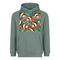 Sage santa skeleton christmas tumbler Heavyweight Hoodie - Artiststas