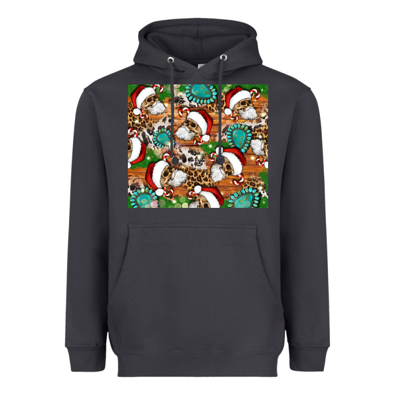 Santa Skeleton Christmas Tumbler Heavyweight Hoodie by Artiststas | Teevron