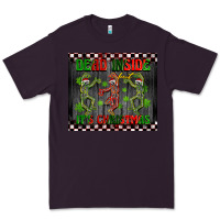 Plum dead inside but it's Christmas dancing skeletons Premium Tee - BarkalooDesign