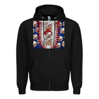 Black Baseball Mom Zipper Hoodie - CowhideDigitalArt