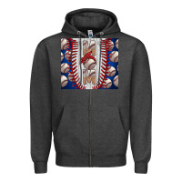 Charcoal Heather Baseball Mom Zipper Hoodie - CowhideDigitalArt