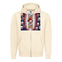Sandshell Baseball Mom Zipper Hoodie - CowhideDigitalArt