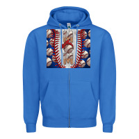 True Royal Baseball Mom Zipper Hoodie - CowhideDigitalArt
