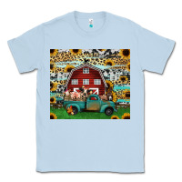 Dusty Blue farm animals red barn tumbler 20oz Classic Tee - Jasminsmagicworld