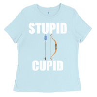 Baby Blue Studip Cupid Ladies Tee - Bettercallsaul