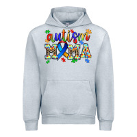 Heather Grey autism mama Urban Hoodie - AdoDesignShop