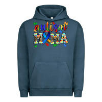 Pigment Midnight Navy autism mama Urban Hoodie - AdoDesignShop