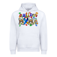 White autism mama Urban Hoodie - AdoDesignShop