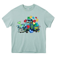 Arona autism truck Heavy Core Tee - LillyAllenDesigns