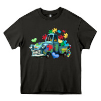 Asphalt autism truck Heavy Core Tee - LillyAllenDesigns