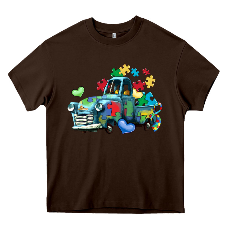Autism Truck Heavy Core Tee by LillyAllenDesigns | Teevron