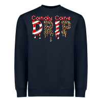 Navy candy cane drip Heavyweight Sweatshirt - FaDigitalArtStudio