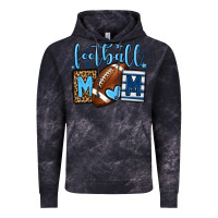 Cloud Black Football mom blue team color Vintage Hoodie - HowdyJamesFarm