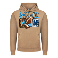 Vintage Coffee Football mom blue team color Vintage Hoodie - HowdyJamesFarm