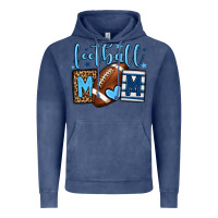 Vintage Denim Football mom blue team color Vintage Hoodie - HowdyJamesFarm