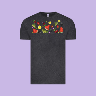 Summer Fruits Vintage Tee Designed By Tumblerdesignbyshophia