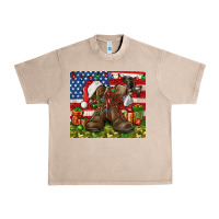 French Oak Army Veteran Boots Christmas Tumbler 4th of july Urban Heavy Tee - HowdyJamesFarm
