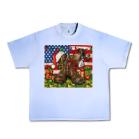 Grape Ice Army Veteran Boots Christmas Tumbler 4th of july Urban Heavy Tee - HowdyJamesFarm