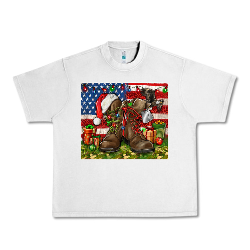 Army Veteran Boots Christmas Tumbler 4th Of July Urban Heavy Tee by HowdyJamesFarm | Teevron