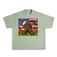 Oil Green Army Veteran Boots Christmas Tumbler 4th of july Urban Heavy Tee - HowdyJamesFarm