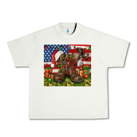 Pistachio Army Veteran Boots Christmas Tumbler 4th of july Urban Heavy Tee - HowdyJamesFarm