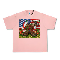 Salmon Army Veteran Boots Christmas Tumbler 4th of july Urban Heavy Tee - HowdyJamesFarm