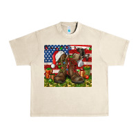 Sandshell Army Veteran Boots Christmas Tumbler 4th of july Urban Heavy Tee - HowdyJamesFarm