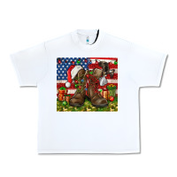 White Army Veteran Boots Christmas Tumbler 4th of july Urban Heavy Tee - HowdyJamesFarm
