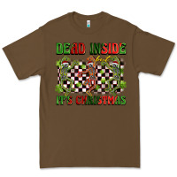 Cacao dead inside but it's christmas dancing skeletons Premium Tee - BarkalooDesign