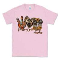 Bubblegum Pink peace love dog mama Classic Tee - RacoonDesign