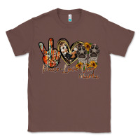 Chestnut peace love dog mama Classic Tee - RacoonDesign