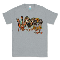 Heather Grey peace love dog mama Classic Tee - RacoonDesign