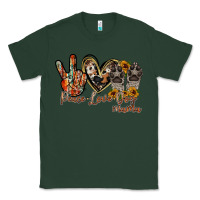 Sports Green peace love dog mama Classic Tee - RacoonDesign