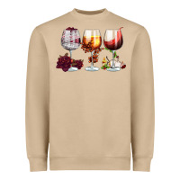 Mushroom hallothanksmas halloween thanksgiving  christmas wine Heavyweight Sweatshirt - FaDigitalArtStudio