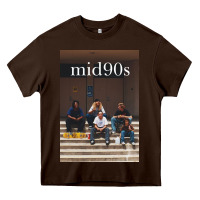 Chocolate Brown mid 90s movie Heavy Core Tee - minhPixels
