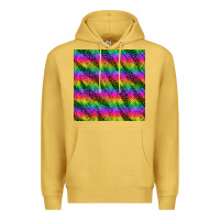 Antique Gold neon rainbow leopard zebra seamless pattern Premium Hoodie - BundleAndBundleShop