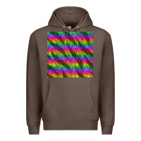 Coffee neon rainbow leopard zebra seamless pattern Premium Hoodie - BundleAndBundleShop