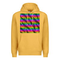 Mustard neon rainbow leopard zebra seamless pattern Premium Hoodie - BundleAndBundleShop