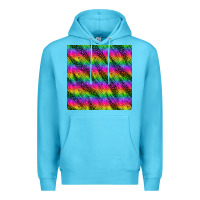 Ocean Blue neon rainbow leopard zebra seamless pattern Premium Hoodie - BundleAndBundleShop