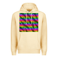 Pina Colada neon rainbow leopard zebra seamless pattern Premium Hoodie - BundleAndBundleShop