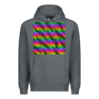 Rock neon rainbow leopard zebra seamless pattern Premium Hoodie - BundleAndBundleShop
