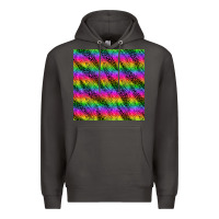 Smoke neon rainbow leopard zebra seamless pattern Premium Hoodie - BundleAndBundleShop