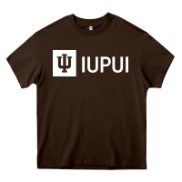 Chocolate Brown IUPUI, Indiana University Heavy Core Tee - minhPixels