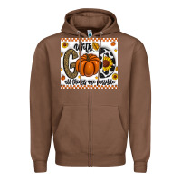 Chestnut With God All Things Are Possible Zipper Hoodie - CowhideDigitalArt