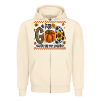 Sandshell With God All Things Are Possible Zipper Hoodie - CowhideDigitalArt