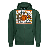 Sports Green With God All Things Are Possible Zipper Hoodie - CowhideDigitalArt
