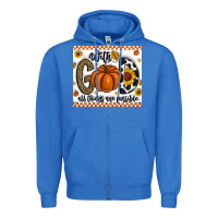 True Royal With God All Things Are Possible Zipper Hoodie - CowhideDigitalArt