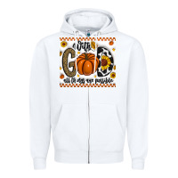 White With God All Things Are Possible Zipper Hoodie - CowhideDigitalArt